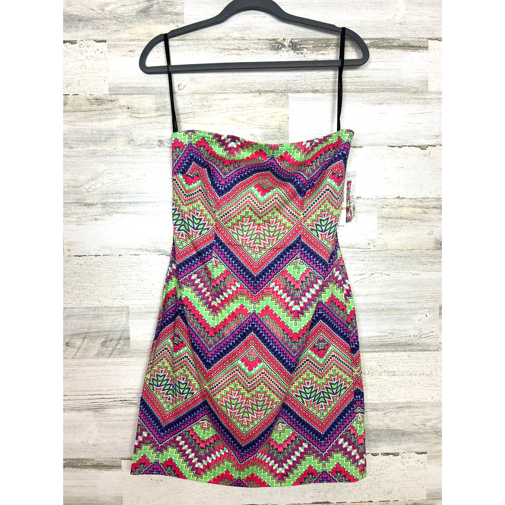 Laundry By Shelli Segal Womens 2 Callie Strapless Mini Dress Y2K Party NWT